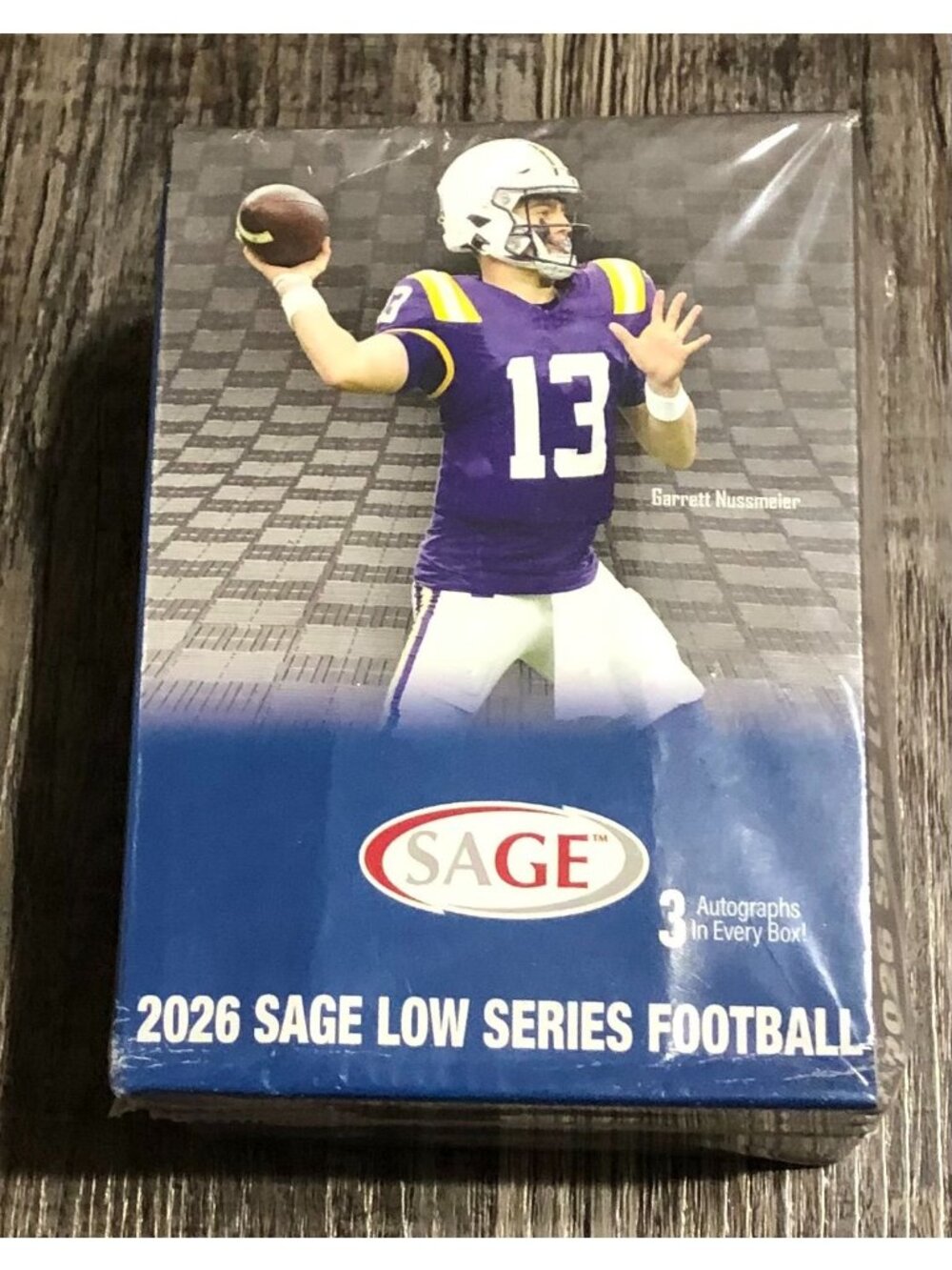 2026 Sage Low Series Football Blaster Box 3 Auto Per Box Factory Sealed